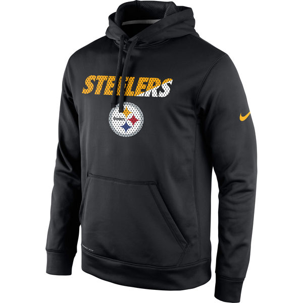 Men Pittsburgh Steelers Nike Kick Off Staff Performance Pullover Hoodie Black